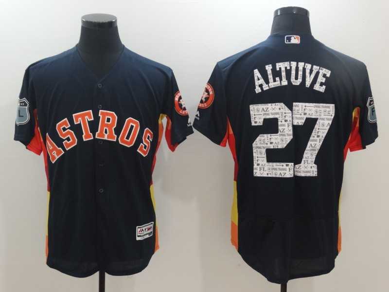 Houston Astros #27 Jose Altuve Navy 2017 Spring Training Flexbase Collection Stitched Jersey,We sell and wholesale Houston Astros #27 Jose Altuve Navy 2017 Spring Training Flexbase Collection Stitched Jersey on line form chian!